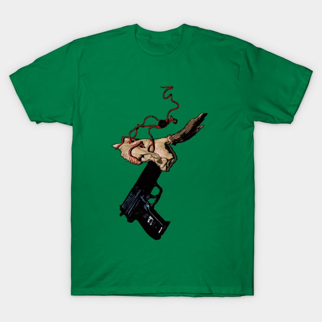 Gun Skull 2 T-Shirt by ariverrr